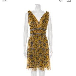 Etoile Isabel Marant Balzan Yellow Silk  dress